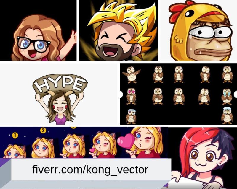 Animated GIFs from your Emotes by kong_vector