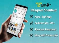 I will do instagram shoutout on 50k tech account