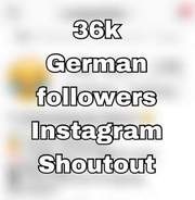 I will give cheap shoutout promotion on a german 36k instagram page