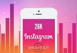 I will give you a shoutout on my 26k instagram